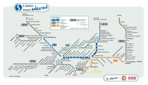 S-Bahn Netzplan Kärnten